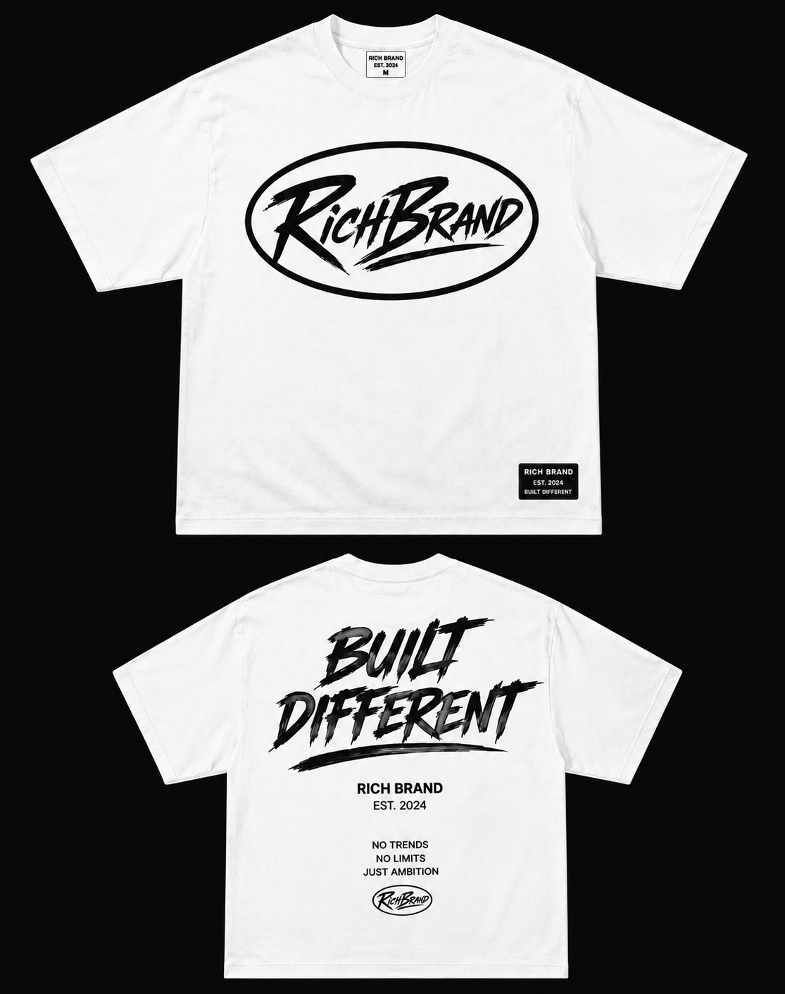 RichBrand Built Different Tee [WHITE]